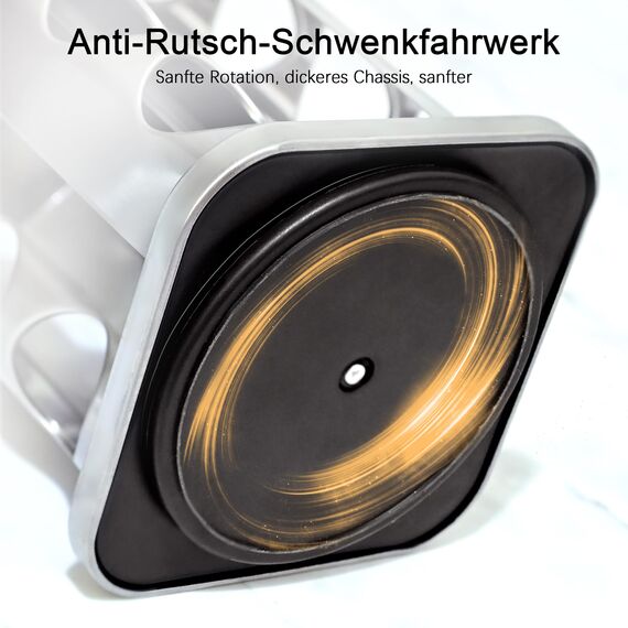 SAEIV Rotation Gewürzregal Stehend | Gewürze drehteller organizer | 20 100ml-Gewürzgläser | Fünflagig Gewürzregale Drehbar | Deutsch Gewürzetiketten | Küche Regal | Gewürz Organizer