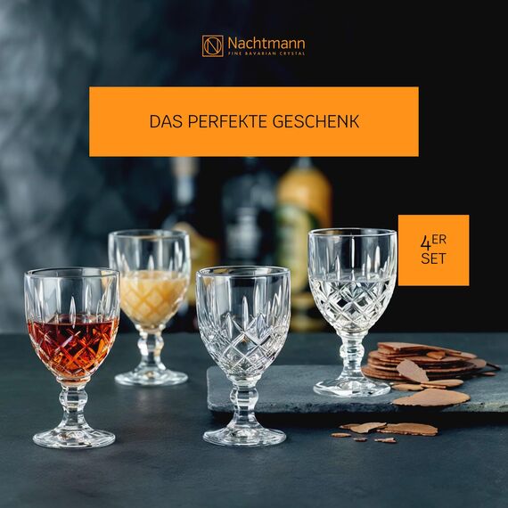 Nachtmann Likörgläser Set 57 ml, 4 Stück, Noblesse, 103748, Schnapsgläser aus Kristallglas, Shotgläser spülmaschinenfest