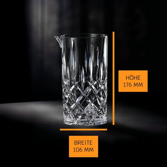 Nachtmann Rührglas Cocktail 750 ml, Noblesse, 101258, Mixing Glass aus Kristallglas, spülmaschinenfest