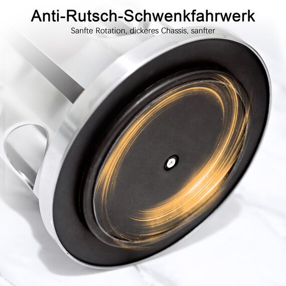 SAEIV 360° Rotation Gewürzregal Stehend | Gewürze drehteller organizer | 20 100ml-Gewürzgläser | Fünflagig Gewürzregale Drehbar | Deutsch Gewürzetiketten | Küche Regal | gewürze aufbewahrung