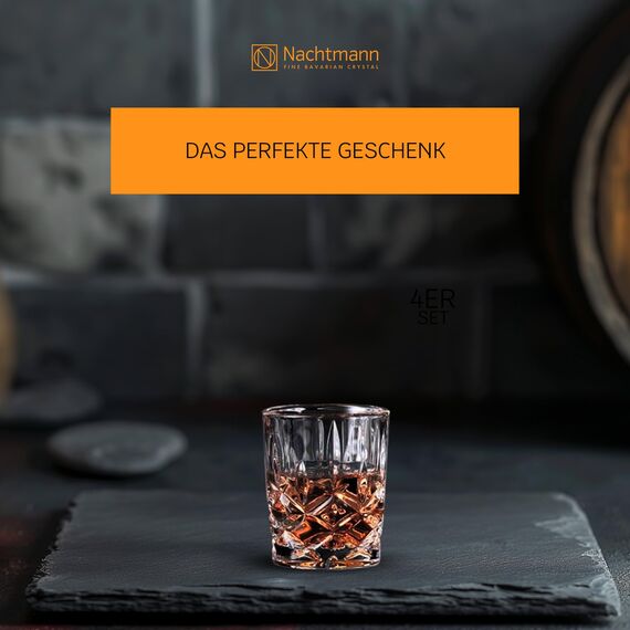 Nachtmann 4-teiliges Schnapsgläser Set, 55 ml, Noblesse, 100694, Shotgläser aus Kristallglas, Likörgläser spülmaschinenfest