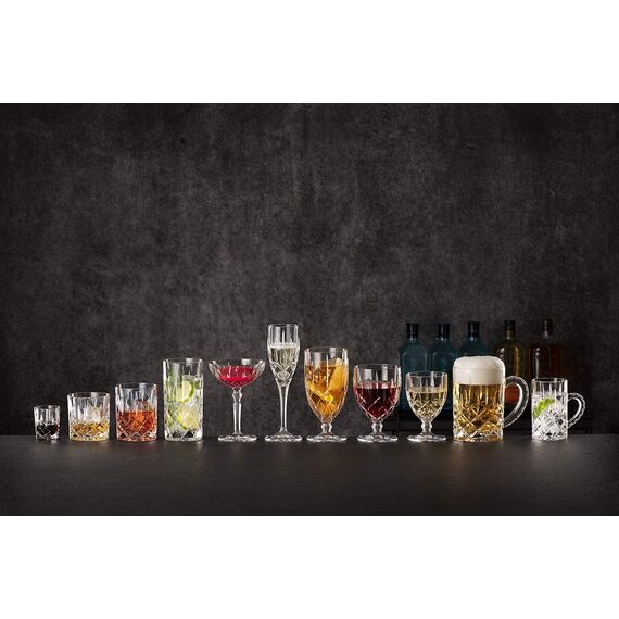 Nachtmann 4-teiliges Whisky Gläser Set, 295 ml, Noblesse, 89207, Whisky Tumbler aus Kristallglas, Whiskygläser spülmaschinenfest