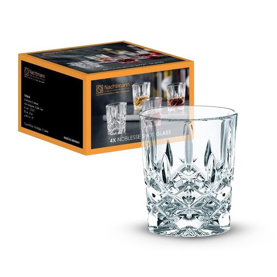 Nachtmann 4-teiliges Schnapsgläser Set, 55 ml, Noblesse, 100694, Shotgläser aus Kristallglas, Likörgläser spülmaschinenfest
