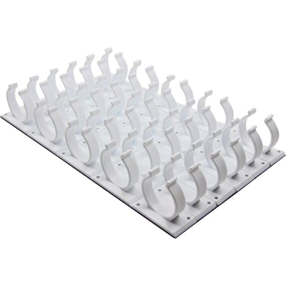 Kamoro HOME & KITCHEN Gewürzregal ohne Bohren Clips - Gewürz Organizer zum Kleben - 6 Streifen für 30 Gewürze (Weiß)