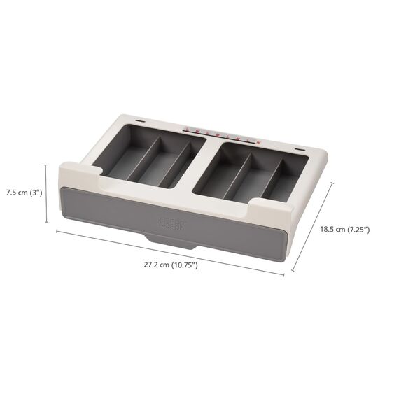 Joseph Joseph CupboardStore - Unter dem Regal platzsparende Schublade für Kaffeekapseln, 30 Stück, geeignet für Nespresso-Kapseln im Originalstil