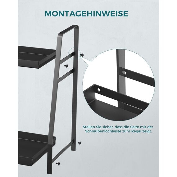 OROPY 2 Tier Gewürzregal für Arbeitsplatte, Metall Stehende Küche Lagerung Veranstalter Regal, Vertikale Würze Jars Rack, schwarz