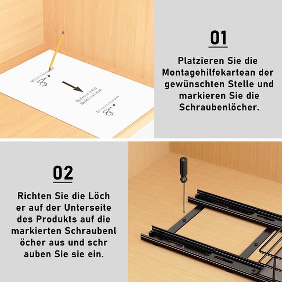 MAYZOLOP Gewürzregal Ausziehbar, Schrank Organizer Küche, Stehend, P26.4*L17.2*H5.6CM