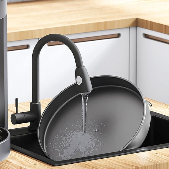 JOUING Drehteller Organizer Gewürzregal Drehbar 2 Etagen Metall Lazy Susan für Schrank Drehbares Gewürzregal für Küche Organizer für Kosmetik, Badezimmer (Weiß)