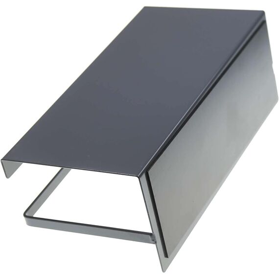 Luchs – 2er Set Magnetisches Regal für Kühlschrank aus Edelstahl, Hängeregal, Küchenregal, Gewürzregal, Kühlschrank Regal, Organizer inkl. 4 Haken (Anthrazit)