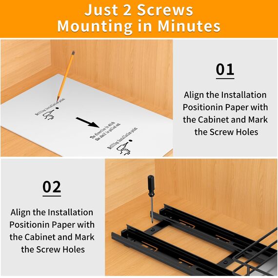 AIRUJIA Gewürzregal Ausziehbar, Spülschrank Organizer, Gewürzregal Schrank, Spülschrank Organizer, Anhebbares Waschbecken Regal, Gewürz Organizerfür Für Küche, L26.4*B11.8*H5.6CM