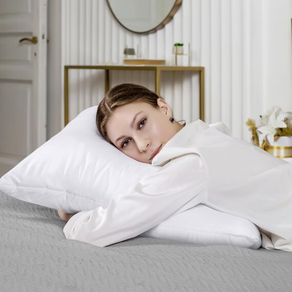 Utopia Bedding 2er Set Kissenfüllung 80 x 80 cm, Innenkissen Füllkissen Kopfkissen Sofakissen (Weiß)