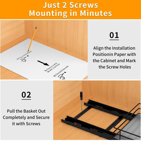AIRUJIA Gewürzregal Ausziehbar, Spülschrank Organizer, Gewürzregal Schrank, Spice Rack, Anhebbares Waschbecken Regal, Gewürz Organizerfür Für Küche, L26.4*B17.2*H5.6CM