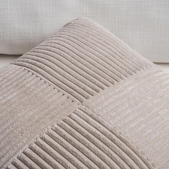 FDTERN 2er Set Taupe Kordsamt Kissenbezug 35x35CM Weich Moderne Dekorative Kissenbezüge Kissenhülle Dekokissenbezug Sofakissen Dekokissen Boho Deko für Sofa Schlafzimmer Wohnzimmer Balkon