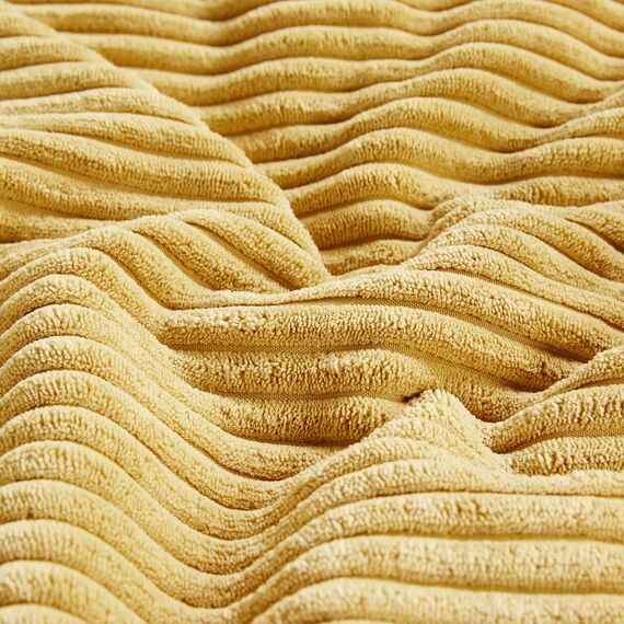 FDTERN 2er Set Kurkuma Kordsamt Kissenbezug 35x35CM Weich Moderne Dekorative Kissenbezüge Kissenhülle Dekokissenbezug Sofakissen Dekokissen Boho Herbst Deko für Sofa Schlafzimmer Wohnzimmer Balkon