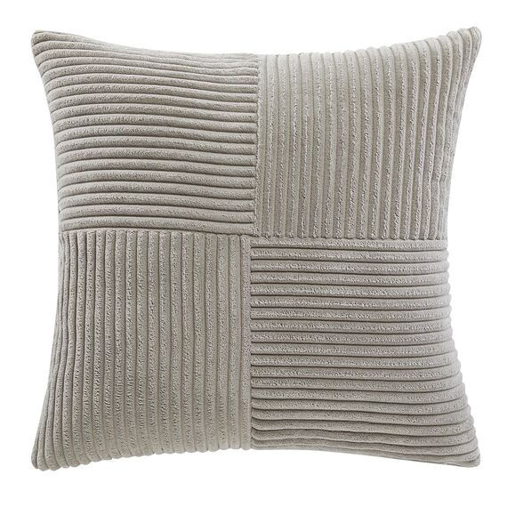 FDTERN 2er Set Neutral Grau Kordsamt Kissenbezug 45x45CM Weich Moderne Dekorative Kissenbezüge Kissenhülle Dekokissenbezug Sofakissen Dekokissen Boho Deko für Sofa Schlafzimmer Wohnzimmer Balkon