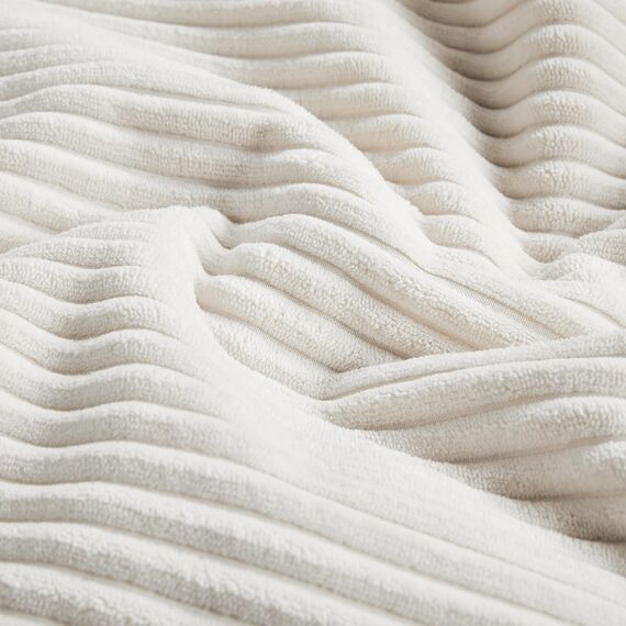 FDTERN 2er Set Creme Weiß Kordsamt Kissenbezug 40x60 Weich Dekorative Kissenbezüge Kissenhülle Dekokissenbezug Sofakissen Dekokissen Boho Deko für Sofa Schlafzimmer Wohnzimmer