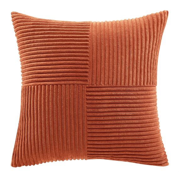 FDTERN 2er Set Karamell Kordsamt Kissenbezug 60x60CM Weich Moderne Dekorative Kissenbezüge Kissenhülle Dekokissenbezug Sofakissen Dekokissen Boho Herbst Deko für Sofa Schlafzimmer Wohnzimmer Bett