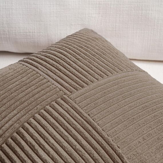 FDTERN 2er Set Hellbraun Kordsamt Kissenbezug 40x60 Weich Moderne Dekorative Kissenbezüge Kissenhülle Dekokissenbezug Sofakissen Dekokissen Boho Deko für Sofa Schlafzimmer Wohnzimmer Bett