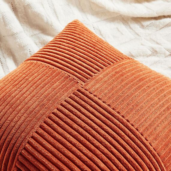 FDTERN 2er Set Karamell Kordsamt Kissenbezug 35x60CM Weich Moderne Dekorative Kissenbezüge Kissenhülle Dekokissenbezug Sofakissen Dekokissen Boho Herbst Deko für Sofa Schlafzimmer Wohnzimmer Balkon