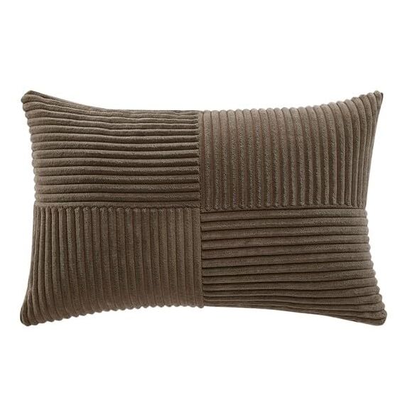 FDTERN 2er Set Dunkelbraun Kordsamt Kissenbezug 40x70 Weich Moderne Dekorative Kissenbezüge Kissenhülle Dekokissenbezug Sofakissen Dekokissen Boho Deko für Sofa Schlafzimmer Wohnzimmer Bett