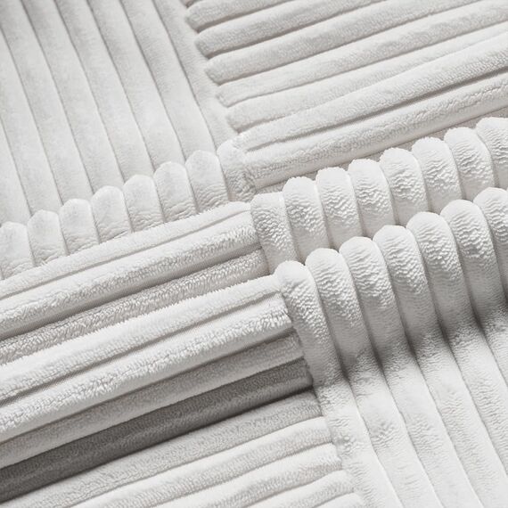 FDTERN 2er Set Reines Weiß Kissenbezug 40x65 cm Weich Moderne Dekorative Kissenbezüge Kissenhülle Dekokissenbezug Sofakissen Dekokissen Boho Deko für Sofa Schlafzimmer Wohnzimmer Bett