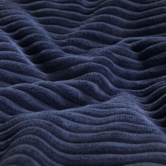 FDTERN 2er Set Navy Blau Kordsamt Kissenbezug 65x65CM Weich Moderne Dekorative Kissenbezüge Kissenhülle Dekokissenbezug Sofakissen Dekokissen Boho Deko für Sofa Schlafzimmer Wohnzimmer Bett