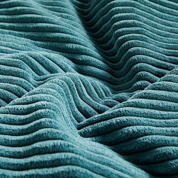 FDTERN 2er Set Blaugrün Kordsamt Kissenbezug 70x70 Weich Moderne Dekorative Kissenbezüge Kissenhülle Dekokissenbezug Sofakissen Dekokissen Boho Deko für Sofa Schlafzimmer Wohnzimmer Bett