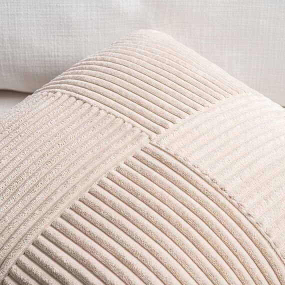 FDTERN 2er Set Khaki Kordsamt Kissenbezug 70x70 Weich Moderne Dekorative Kissenbezüge Kissenhülle Dekokissenbezug Sofakissen Dekokissen Beige Boho Deko für Sofa Schlafzimmer Wohnzimmer Bett