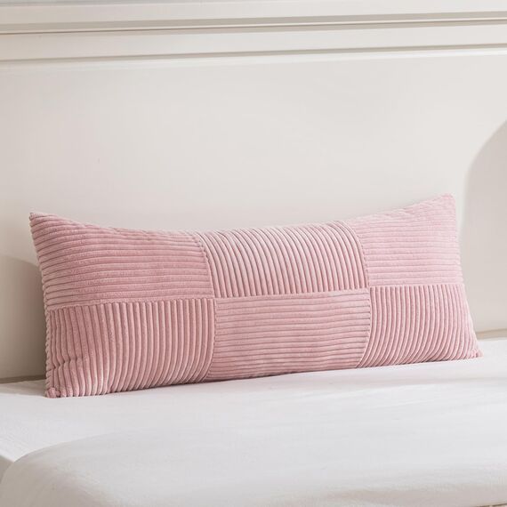 FDTERN 2er Set Altrosa Kissenbezug 40x145 cm Weich Moderne Dekorative Kissenbezüge Kissenhülle Dekokissenbezug Sofakissen Dekokissen Boho Deko für Sofa Schlafzimmer Wohnzimmer Bett