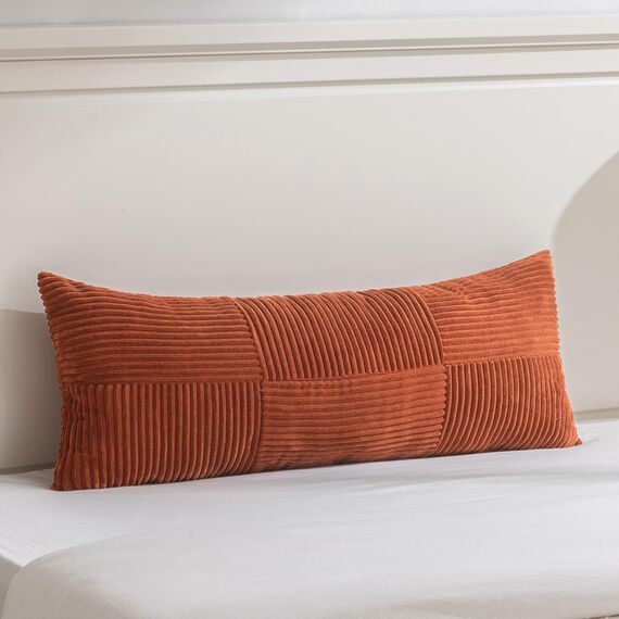 FDTERN 2er Set Karamell Kissenbezug 40x145 cm Weich Moderne Dekorative Kissenbezüge Kissenhülle Dekokissenbezug Sofakissen Dekokissen Boho Deko für Sofa Schlafzimmer Wohnzimmer Bett