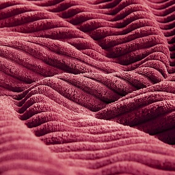 FDTERN 2er Set Weinrot Kordsamt Kissenbezug 40x80CM Weich Moderne Dekorative Kissenbezüge Kissenhülle Dekokissenbezug Sofakissen Dekokissen Boho Deko für Sofa Schlafzimmer Wohnzimmer Bett