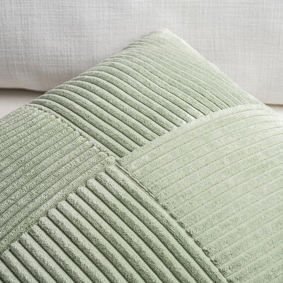 FDTERN 2er Set Salbeigrün Kissenbezug 40x145 cm Weich Moderne Dekorative Kissenbezüge Kissenhülle Dekokissenbezug Sofakissen Dekokissen Boho Deko für Sofa Schlafzimmer Wohnzimmer Bett