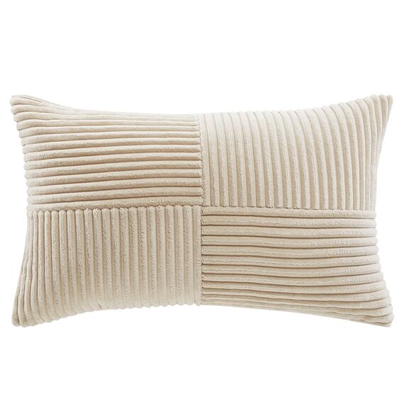 FDTERN 2er Set Hellkhaki Kordsamt Kissenbezug 40x80CM Weich Moderne Dekorative Kissenbezüge Kissenhülle Dekokissenbezug Sofakissen Dekokissen Beige Boho Deko für Sofa Schlafzimmer Wohnzimmer Bett