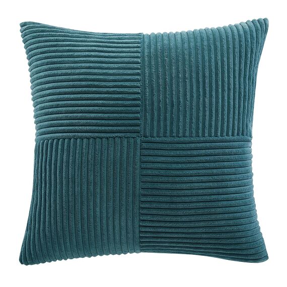 FDTERN 2er Set Blaugrün Kordsamt Kissenbezug 65x65 Weich Dekorative Kissenbezüge Kissenhülle Dekokissenbezug Sofakissen Dekokissen Boho Deko für Sofa Schlafzimmer Wohnzimmer Bett