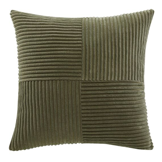 FDTERN 2er Set Olivgrün Kordsamt Kissenbezug 65x65 Weich Dekorative Kissenbezüge Kissenhülle Dekokissenbezug Sofakissen Dekokissen Boho Deko für Sofa Schlafzimmer Wohnzimmer Bett