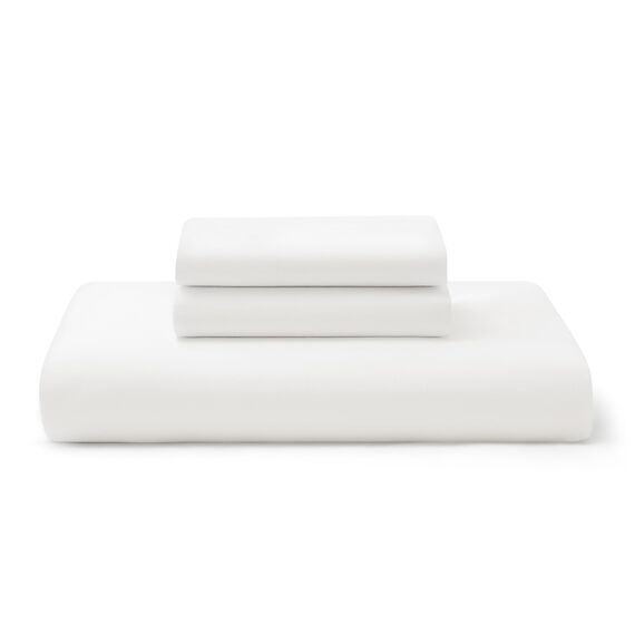 BEDSURE Bettwäsche 155x220 Baumwolle Weiß - Bettwäsche-Sets 155 x 220 cm Bettbezug 3teilig mit 2 Kissenbezüge 80x80 cm, Oeko-TEX Bedding mit Reißverschluss