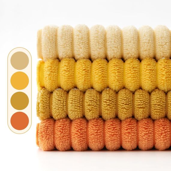 EMEMA Kissenbezug 50x50 cm Kordsamt Herbst Kissenbezüge 4er Set Dekokissen Sofakissen Kord Kissenhülle Zierkissenbezug Dekorative Cord Kissen Weiche für Sofa Wohnzimmer Schlafzimmer Orange Serie