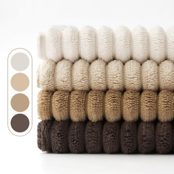 EMEMA Kissenbezug 45x45 cm Kordsamt Kissenbezüge 4er Set Dekokissen Sofakissen Kord Kissenhülle Zierkissenbezug Dekorative Cord Kissen Weiche für Sofa Wohnzimmer Schlafzimmer Braun Serie