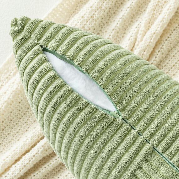 MIULEE 2er Set Kissenbezug 50x50cm Hellgrün frühling Kissenhülle Kissenbezüge Sofakissen Dekokissen Boho Couchkissen Kord Dekorative Zierkissenbezug für Sofa