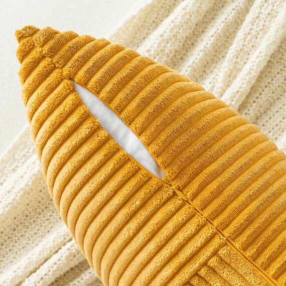 MIULEE 2er Set Herbst Kissenbezug 40x40cm Gelb Kissenhülle Kissenbezüge Sofakissen Dekokissen Boho Couchkissen Kord Dekorative Zierkissenbezug für Sofa