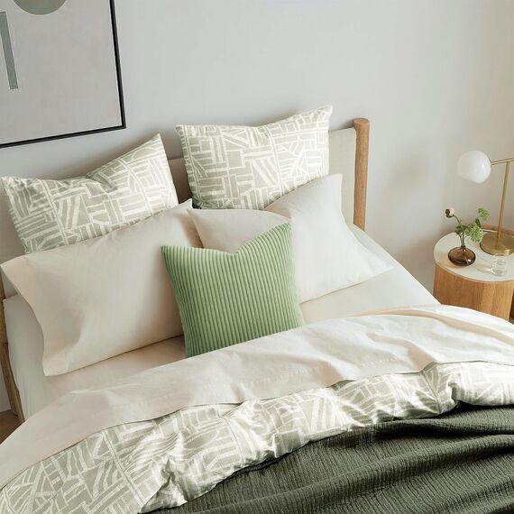 Topfinel Kissenbezug 40x40 Salbei Grün Kordsamt 4er Set gestreiftes Muster Kissenbezüge Kissenhülle Dekokissen Sofakissen Couchkissen Dekokissen Zierkissenbezug Deko Kissenhüllen Wohnzimmer