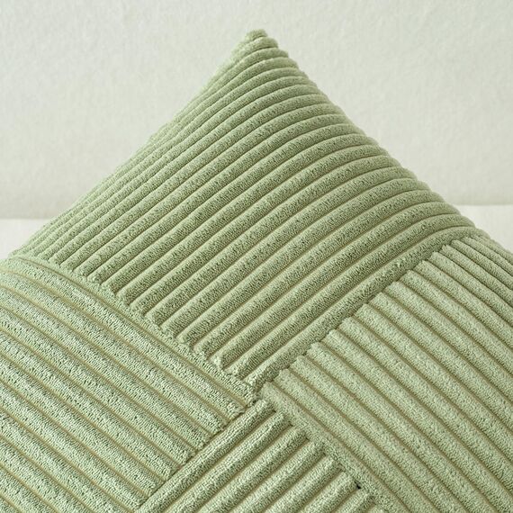 MIULEE 2er Set Kissenbezug 40x60cm Hellgrün frühling Kissenhülle Kissenbezüge Sofakissen Dekokissen Boho Couchkissen Kord Dekorative Zierkissenbezug für Sofa