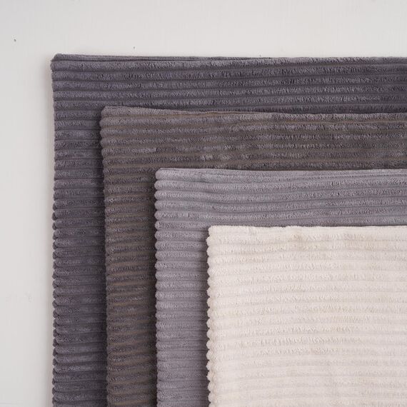 Topfinel Kissenbezug 30x50cm Grau Kordsamt Kissenbezüge 4er Set Kissenhülle Dekokissenbezug Sofakissen Dekokissen deko für Sofa Schlafzimmer Wohnzimmer Balkon Kinder lauschig Farbverlauf