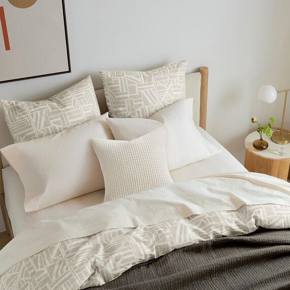 Topfinel Kissenbezug 40x40 Creme Weiß 4er Set Cord körnig Kissenbezüge Kissenhülle Dekokissenbezug Sofakissen Couchkissen für Sofa Schlafzimmer Wohnzimmer Balkon Kinder flauschig