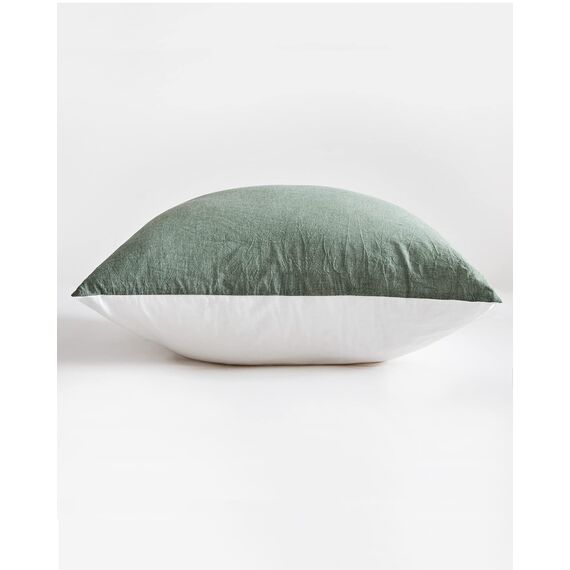 SOULFUL Kissenbezug 40x80 Baumwolle Salbei Grün, Kissenbezüge 2 Teilig mit Reißverschluss, Ähnliche Textur wie Stone Washed Leinen, ÖkoTex Zertifiziert, Weich und Bequem