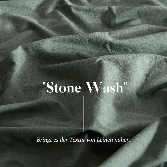 SOULFUL Bettwäsche 155x220 Baumwolle, Bettwäsche-Sets Salbei Grün mit Reißverschluss, Ähnliche Textur wie Stone Washed Leinen, Enthält 1 Bettbezug 155x220 und 1 Kissenbezug 80x80