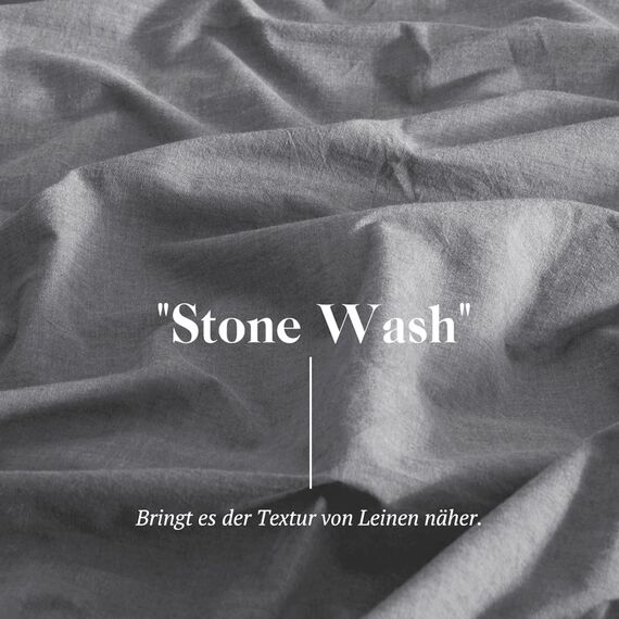 SOULFUL Kissenbezug 40x80 Baumwolle Dunkelgrau2, Kissenbezüge 2 Teilig mit Reißverschluss, Ähnliche Textur wie Stone Washed Leinen, ÖkoTex Zertifiziert, Weich und Bequem