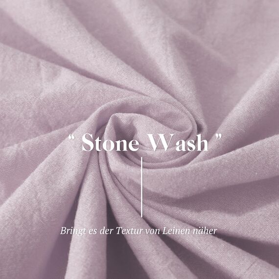 SOULFUL Kissenbezug 40x80 Baumwolle Pastelllila, Kissenbezüge 2 Teilig mit Reißverschluss, Ähnliche Textur wie Stone Washed Leinen, ÖkoTex Zertifiziert, Weich und Bequem