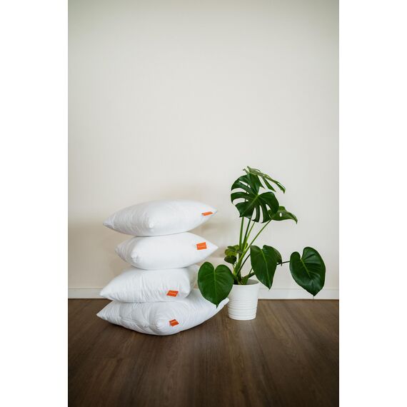 sleepling Kissen 50x50 cm, Sofakissen, Kissenfüllung, Zierkissen für Allergiker, Deko Kissen Füllung 50 x 50, Ökotex, waschbar bis 60 Grad, Made in EU, Komfort 100