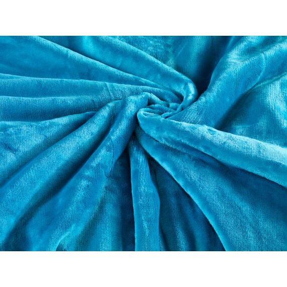 MALIKA Winter Plüsch Wendebettwäsche Nicky-Teddy 'Cashmere Touch' 135-155 - 200x200 Coral Fleece, Farbe:GRAU-Petrol, Größe:135 x 200 cm